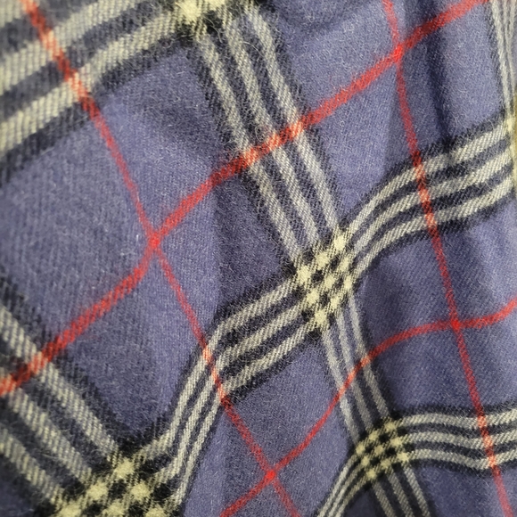 Purple Plaid 100% Baby Alpaca Made In PERU - Picture 2 of 5